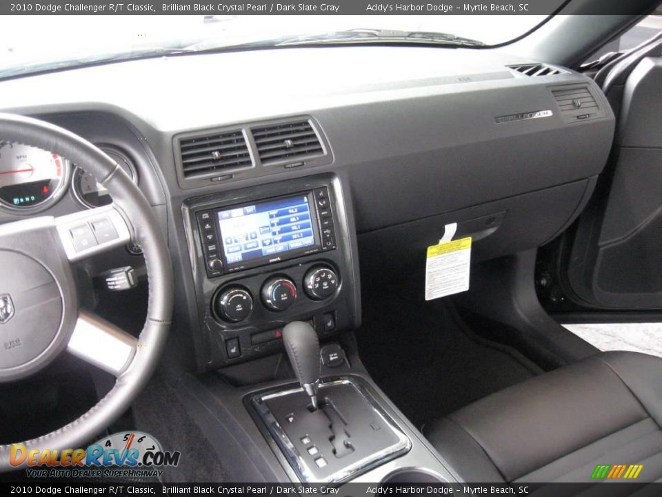 2010 Dodge Challenger R/T Classic Brilliant Black Crystal Pearl / Dark Slate Gray Photo #24
