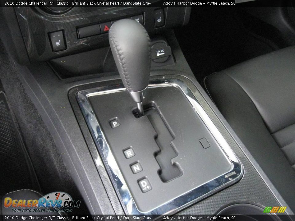 2010 Dodge Challenger R/T Classic Brilliant Black Crystal Pearl / Dark Slate Gray Photo #26