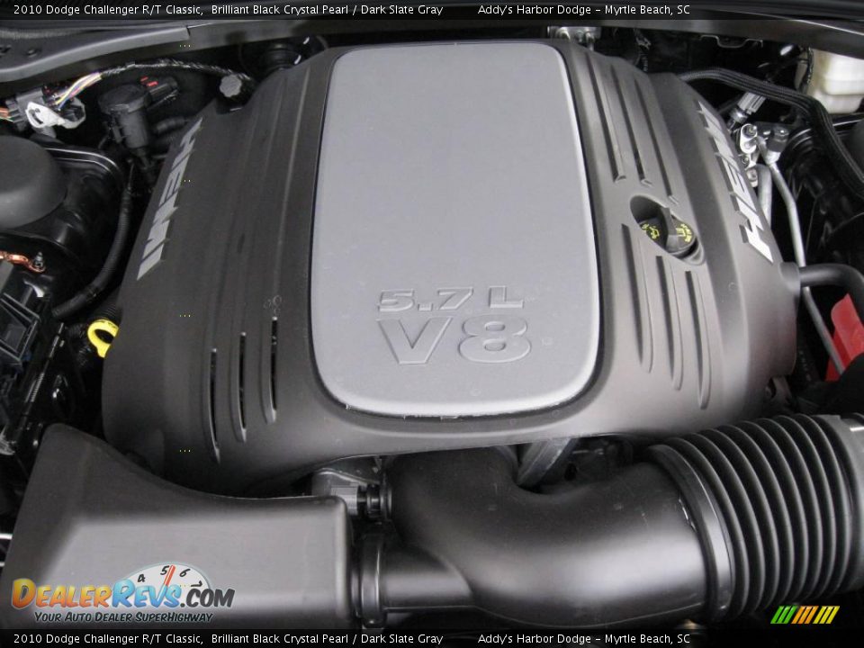2010 Dodge Challenger R/T Classic Brilliant Black Crystal Pearl / Dark Slate Gray Photo #29