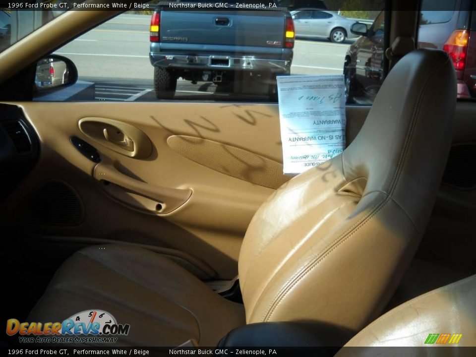 1996 Ford Probe GT Performance White / Beige Photo #8