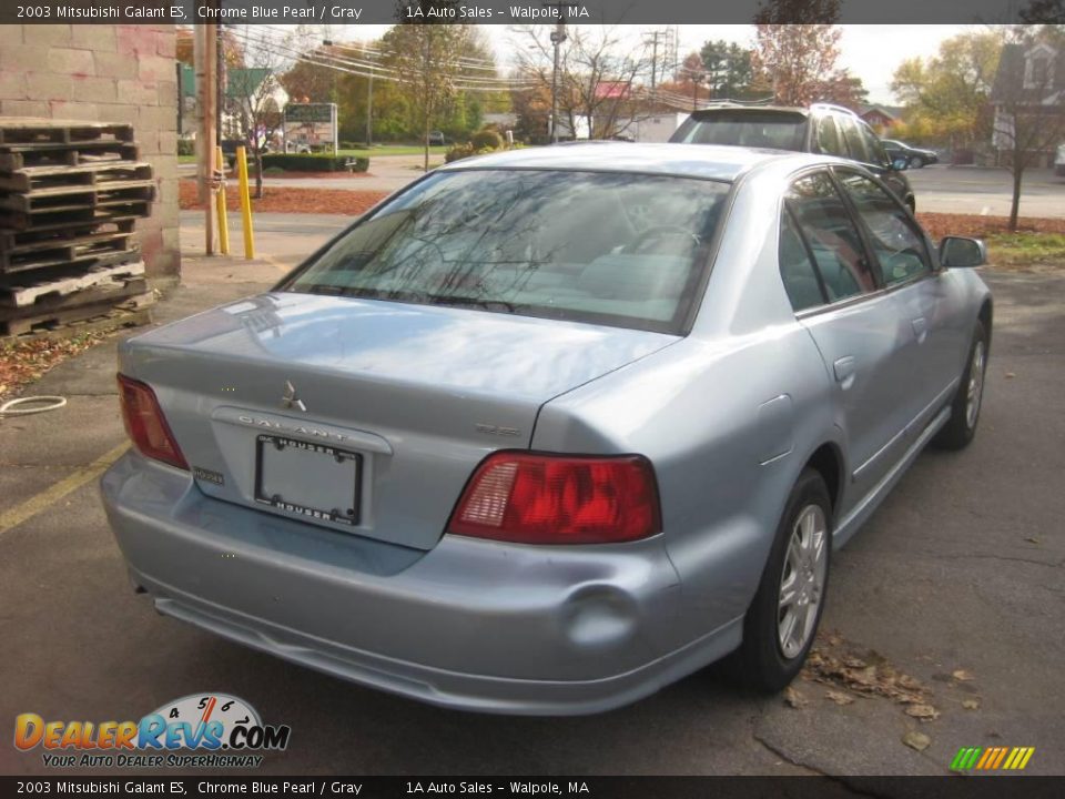 2003 Mitsubishi Galant ES Chrome Blue Pearl / Gray Photo #2