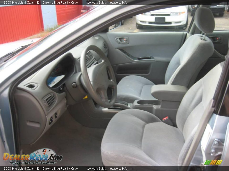 2003 Mitsubishi Galant ES Chrome Blue Pearl / Gray Photo #3