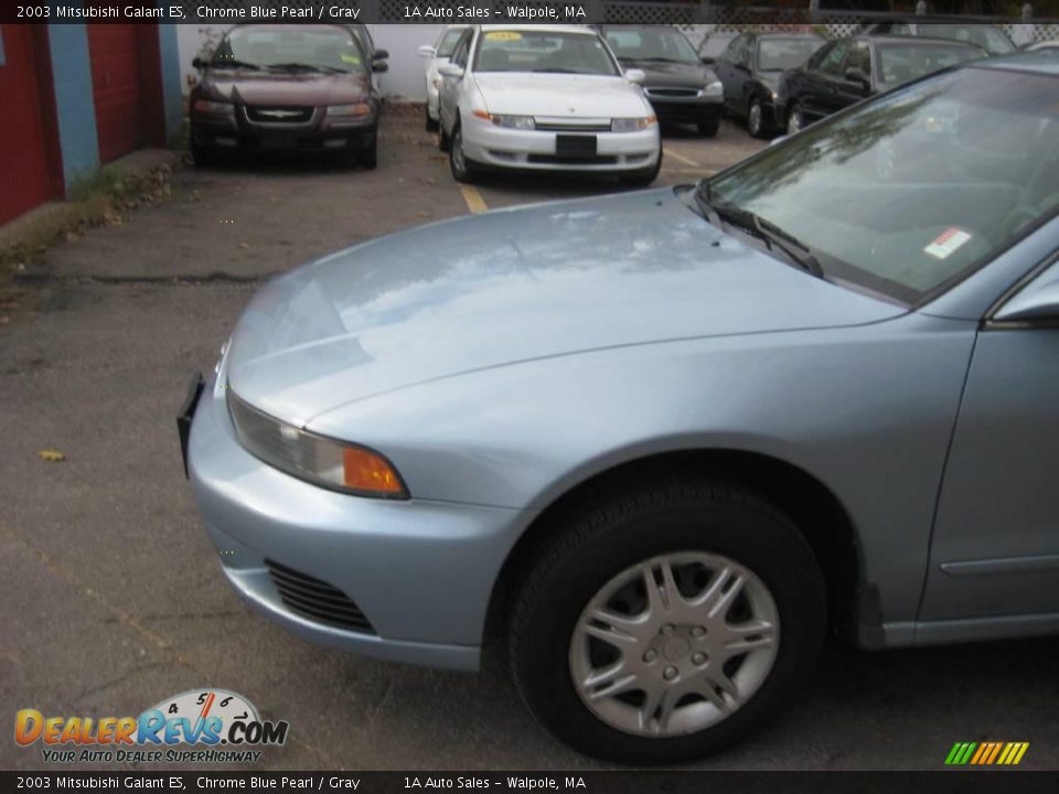 2003 Mitsubishi Galant ES Chrome Blue Pearl / Gray Photo #8