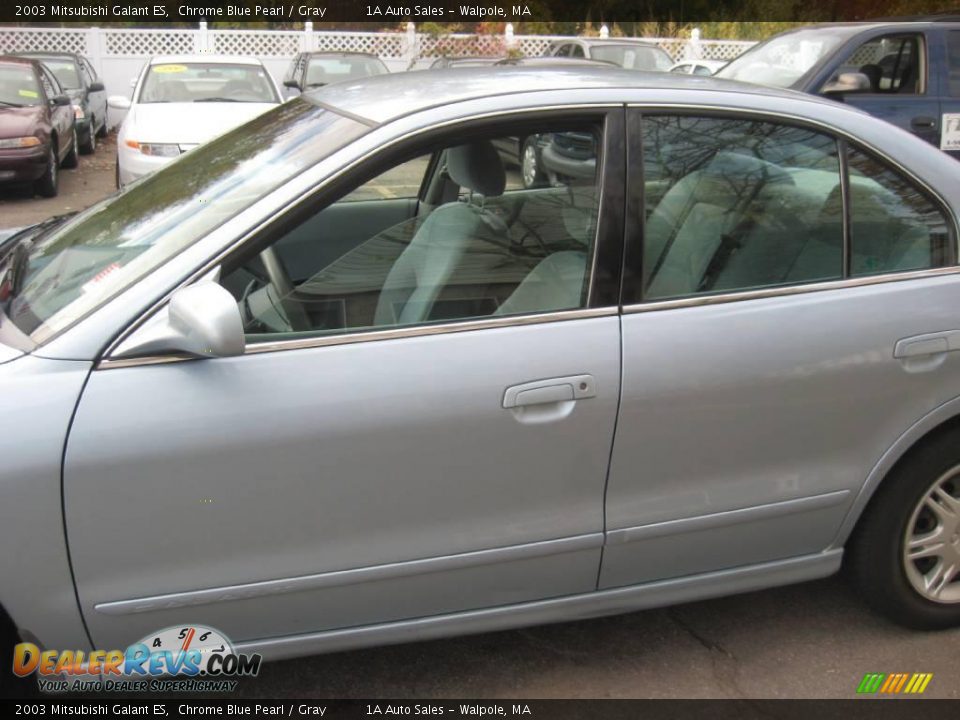 2003 Mitsubishi Galant ES Chrome Blue Pearl / Gray Photo #9