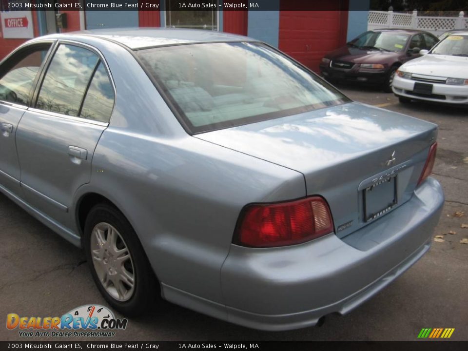 2003 Mitsubishi Galant ES Chrome Blue Pearl / Gray Photo #11