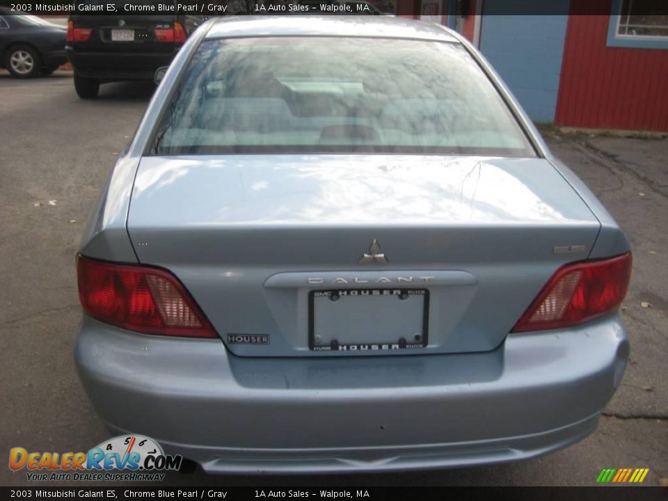 2003 Mitsubishi Galant ES Chrome Blue Pearl / Gray Photo #12