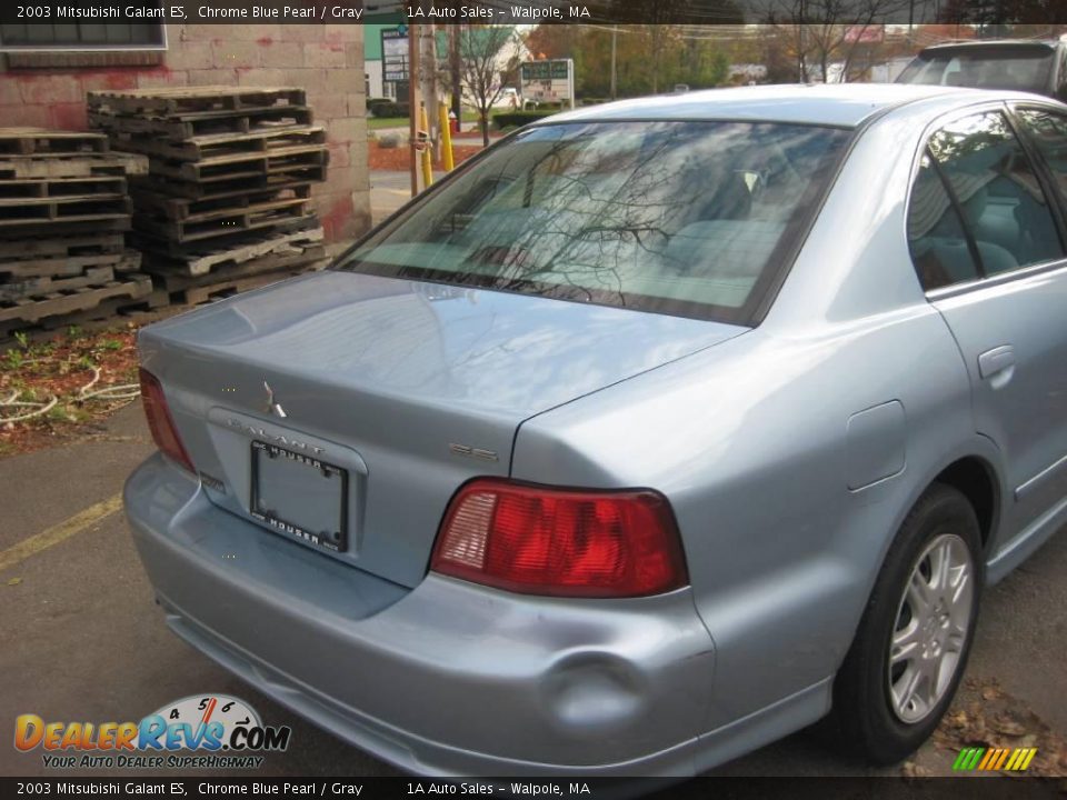2003 Mitsubishi Galant ES Chrome Blue Pearl / Gray Photo #13
