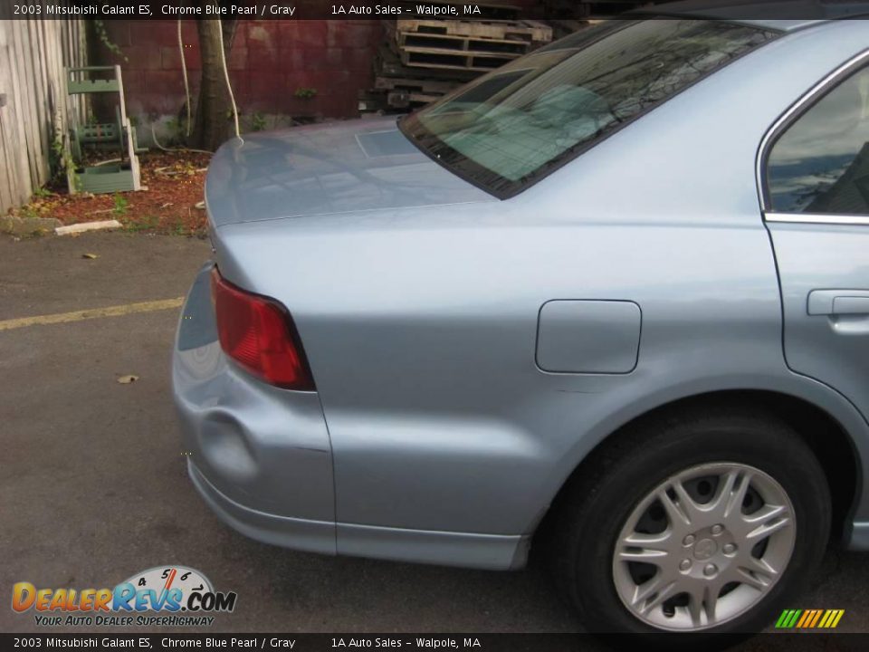 2003 Mitsubishi Galant ES Chrome Blue Pearl / Gray Photo #14