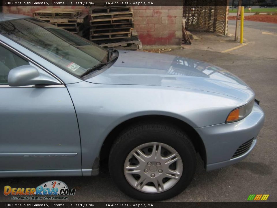 2003 Mitsubishi Galant ES Chrome Blue Pearl / Gray Photo #16