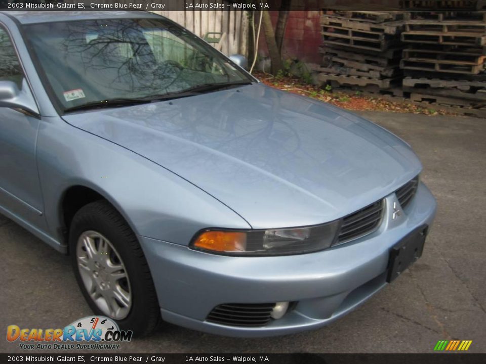 2003 Mitsubishi Galant ES Chrome Blue Pearl / Gray Photo #17