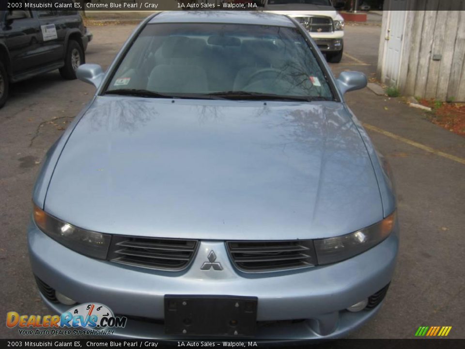 2003 Mitsubishi Galant ES Chrome Blue Pearl / Gray Photo #18