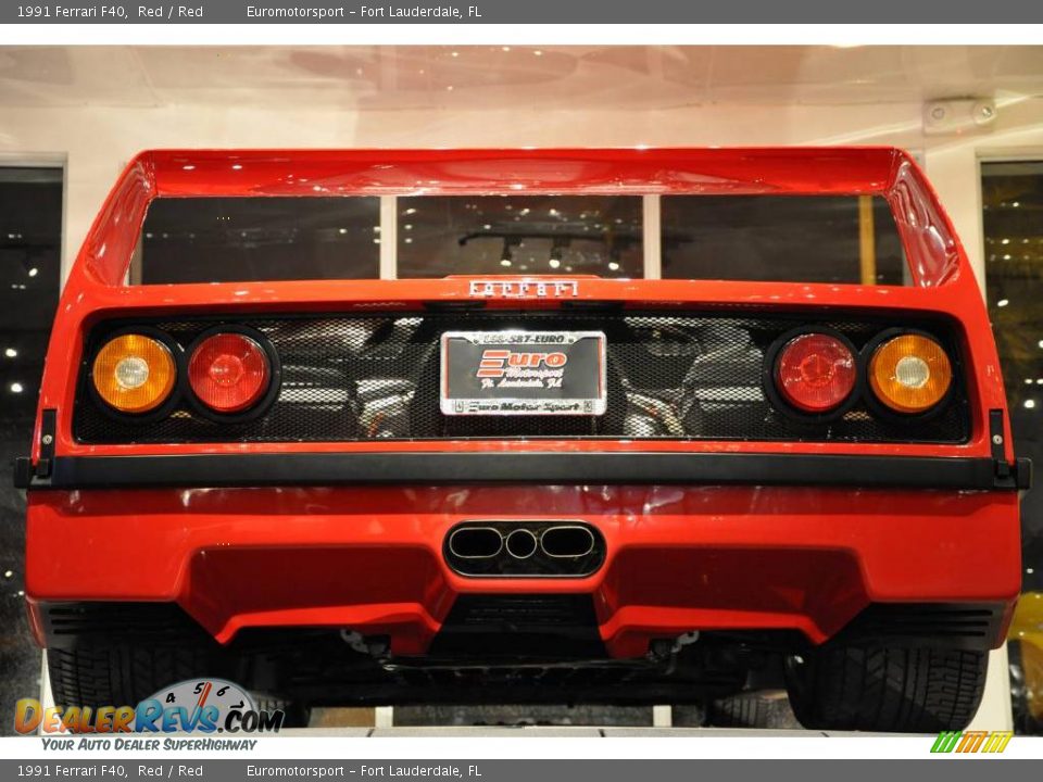 1991 Ferrari F40 Red / Red Photo #11