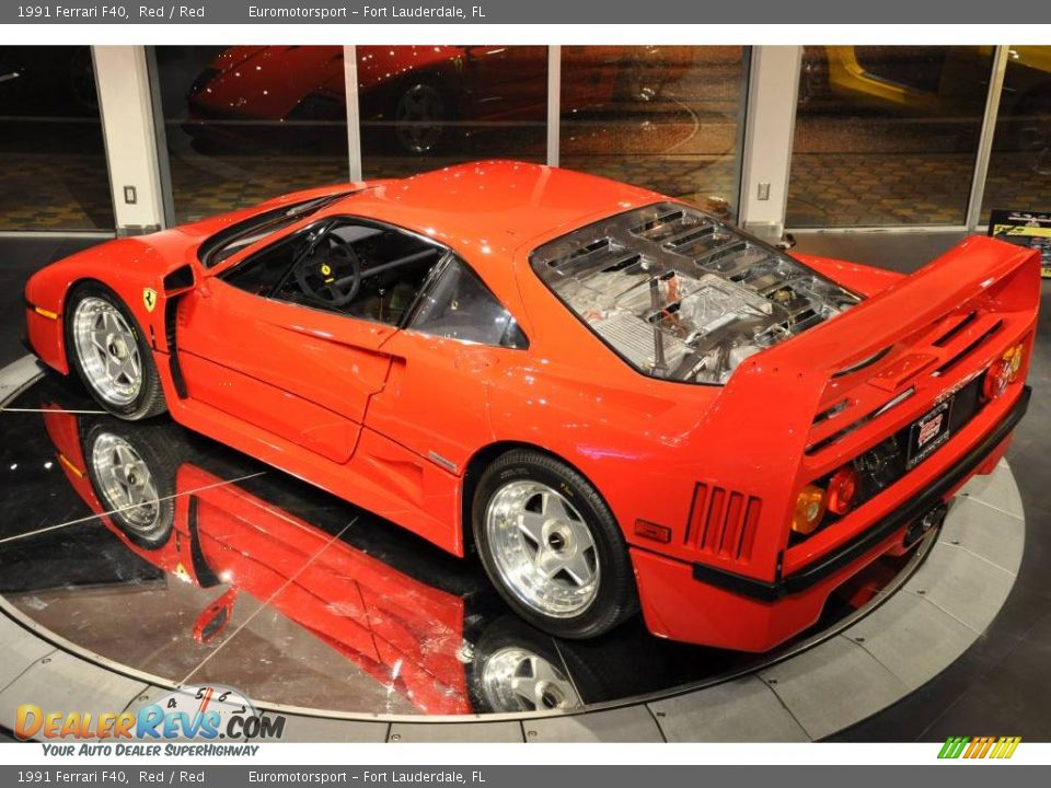 1991 Ferrari F40 Red / Red Photo #16