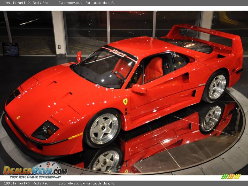 1991 Ferrari F40 Red / Red Photo #19