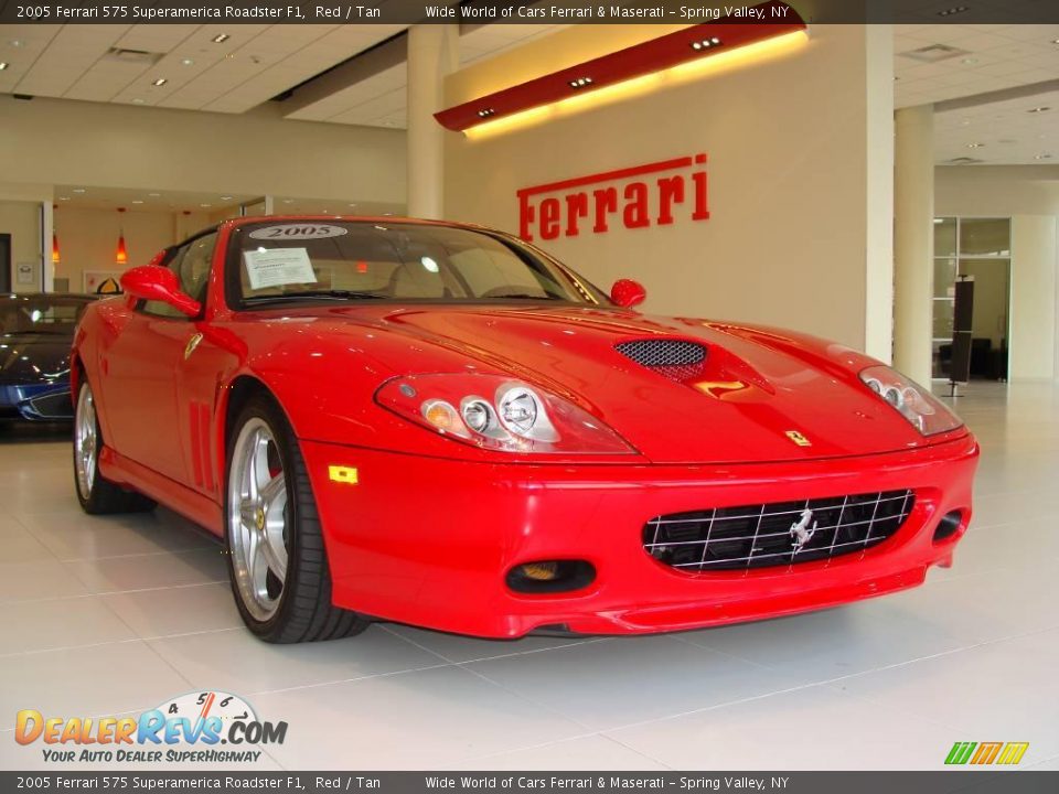2005 Ferrari 575 Superamerica Roadster F1 Red / Tan Photo #1
