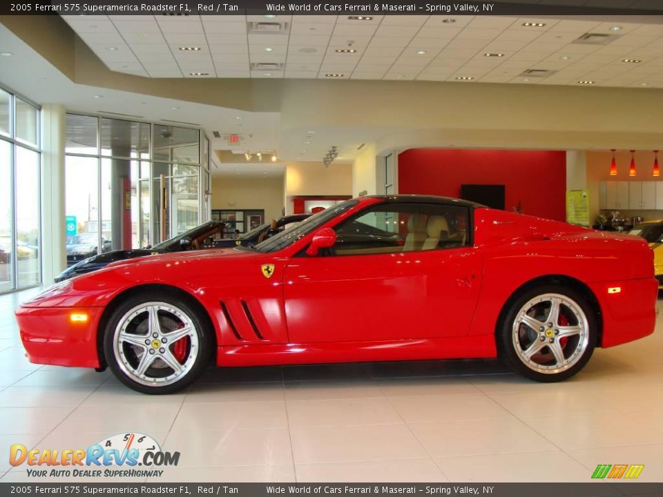 2005 Ferrari 575 Superamerica Roadster F1 Red / Tan Photo #3