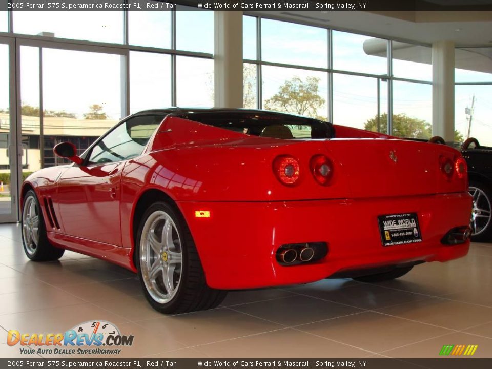 2005 Ferrari 575 Superamerica Roadster F1 Red / Tan Photo #5