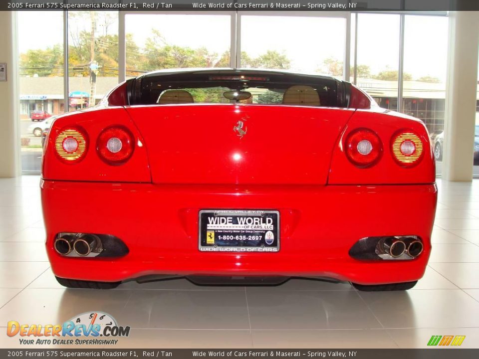 2005 Ferrari 575 Superamerica Roadster F1 Red / Tan Photo #6