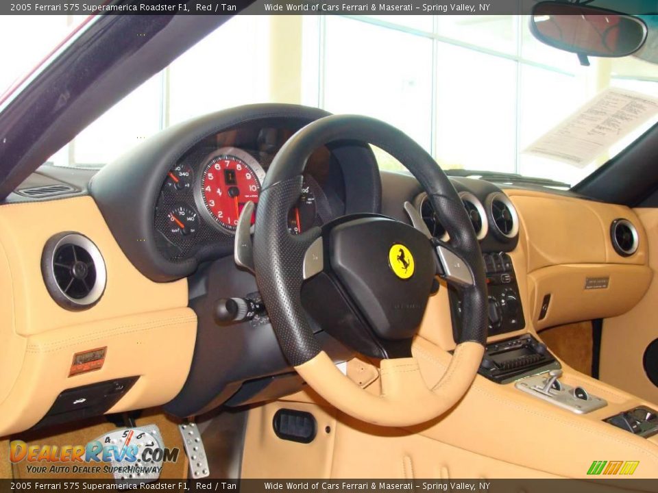 2005 Ferrari 575 Superamerica Roadster F1 Red / Tan Photo #10
