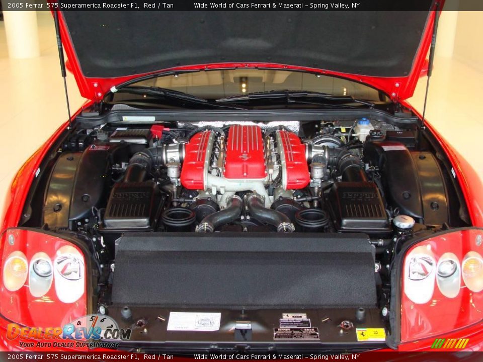 2005 Ferrari 575 Superamerica Roadster F1 Red / Tan Photo #13
