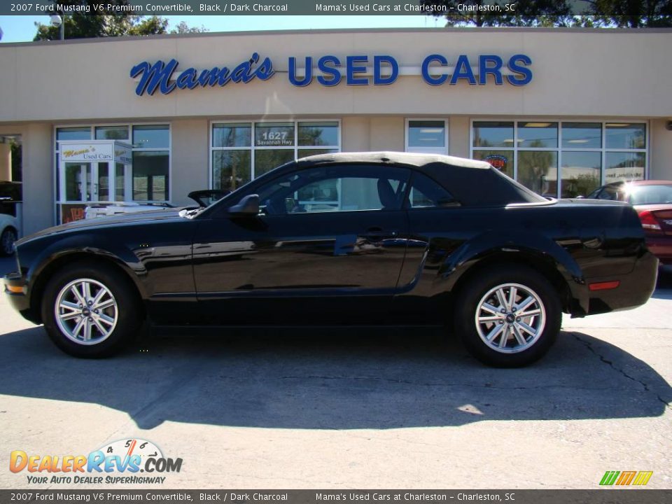 2007 Ford Mustang V6 Premium Convertible Black / Dark Charcoal Photo #1