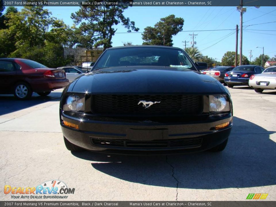 2007 Ford Mustang V6 Premium Convertible Black / Dark Charcoal Photo #3