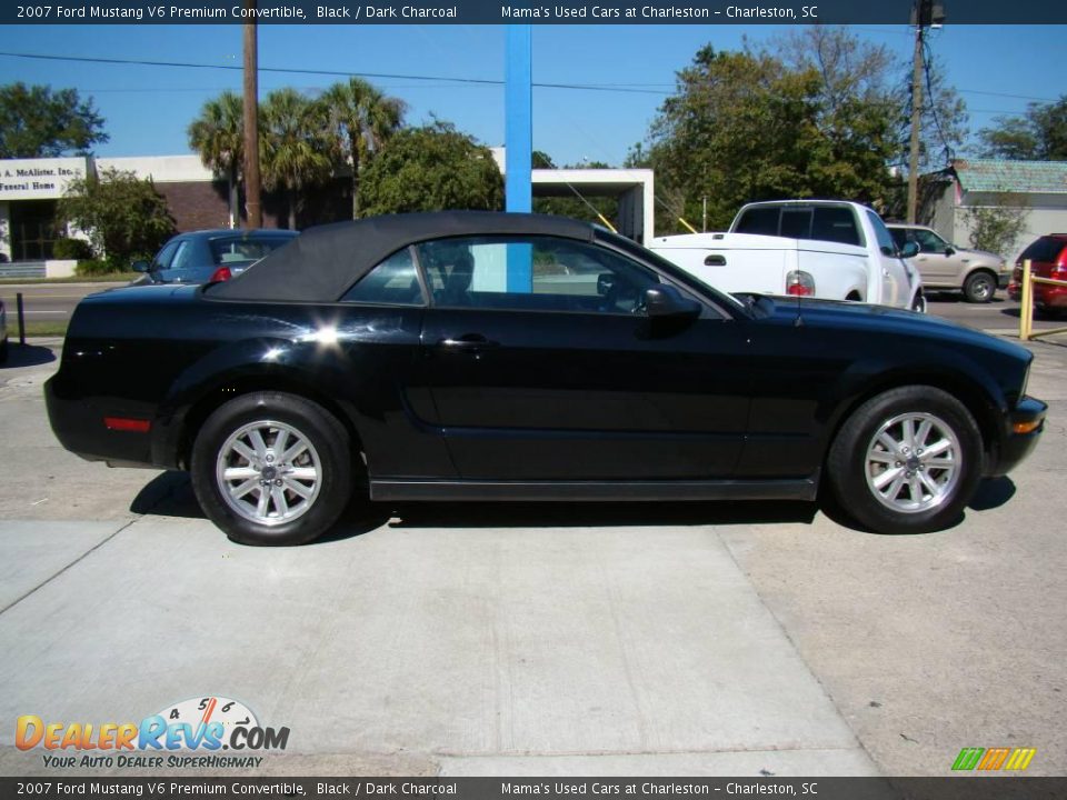 2007 Ford Mustang V6 Premium Convertible Black / Dark Charcoal Photo #5