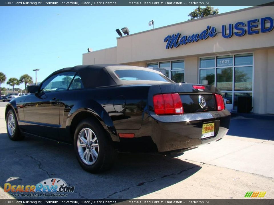 2007 Ford Mustang V6 Premium Convertible Black / Dark Charcoal Photo #8