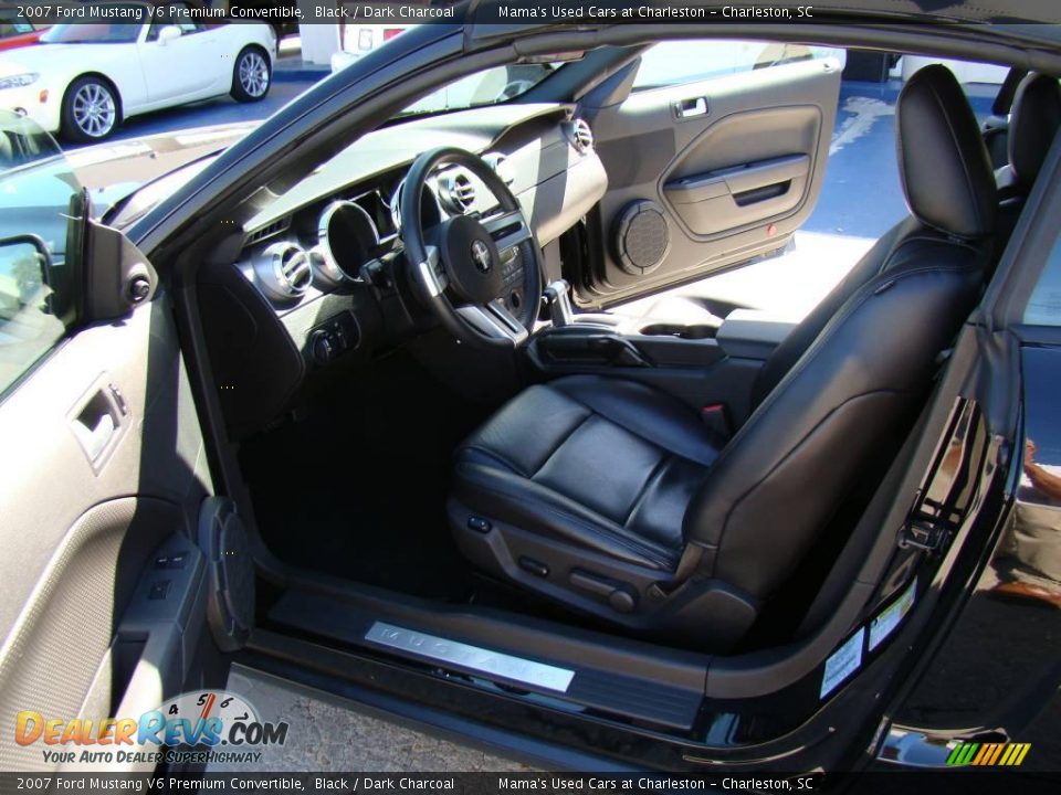 2007 Ford Mustang V6 Premium Convertible Black / Dark Charcoal Photo #9