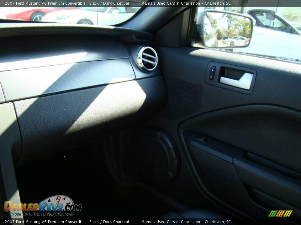 2007 Ford Mustang V6 Premium Convertible Black / Dark Charcoal Photo #12