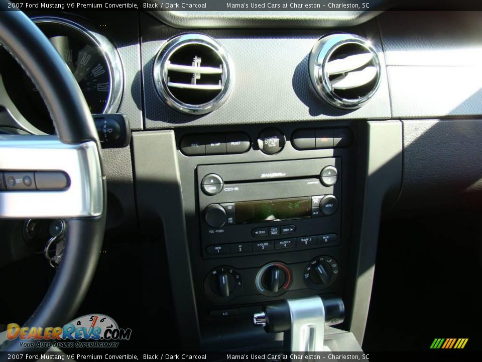 2007 Ford Mustang V6 Premium Convertible Black / Dark Charcoal Photo #13
