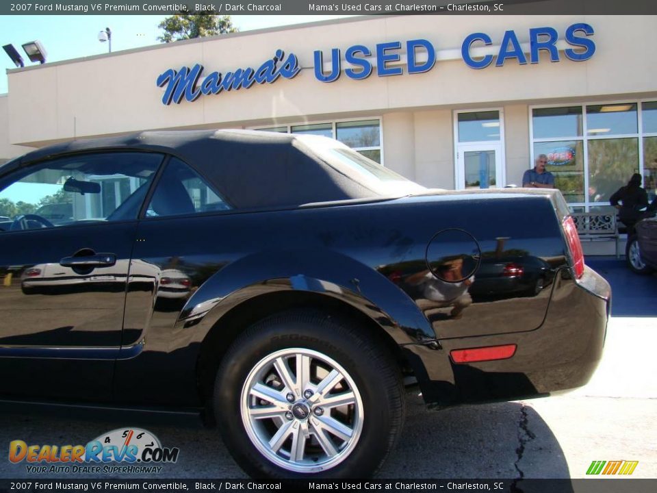2007 Ford Mustang V6 Premium Convertible Black / Dark Charcoal Photo #21