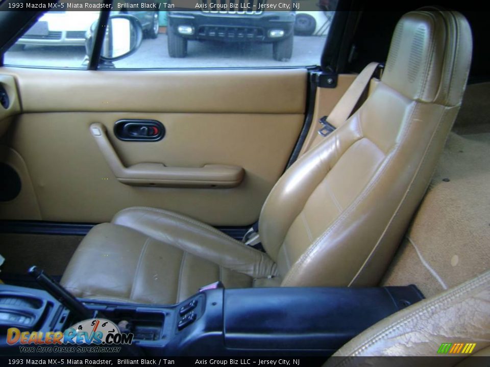 1993 Mazda MX-5 Miata Roadster Brilliant Black / Tan Photo #4