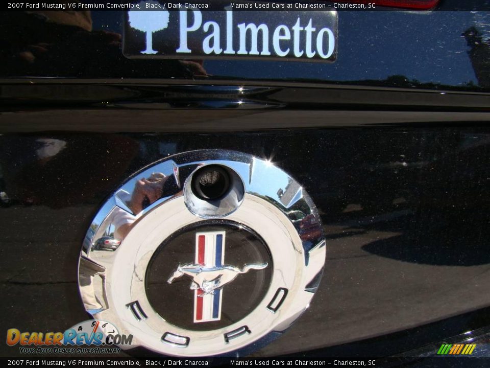 2007 Ford Mustang V6 Premium Convertible Black / Dark Charcoal Photo #23