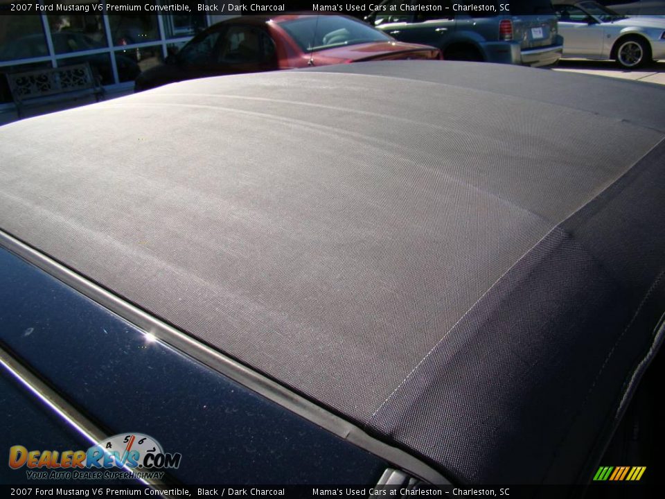 2007 Ford Mustang V6 Premium Convertible Black / Dark Charcoal Photo #24