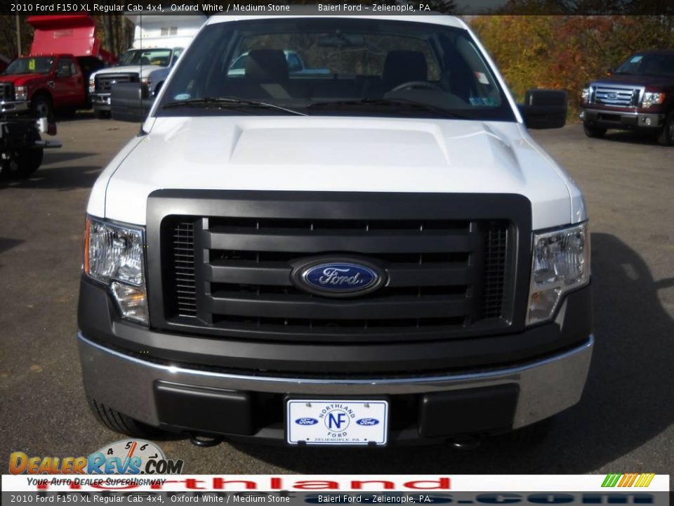 2010 Ford F150 XL Regular Cab 4x4 Oxford White / Medium Stone Photo #3