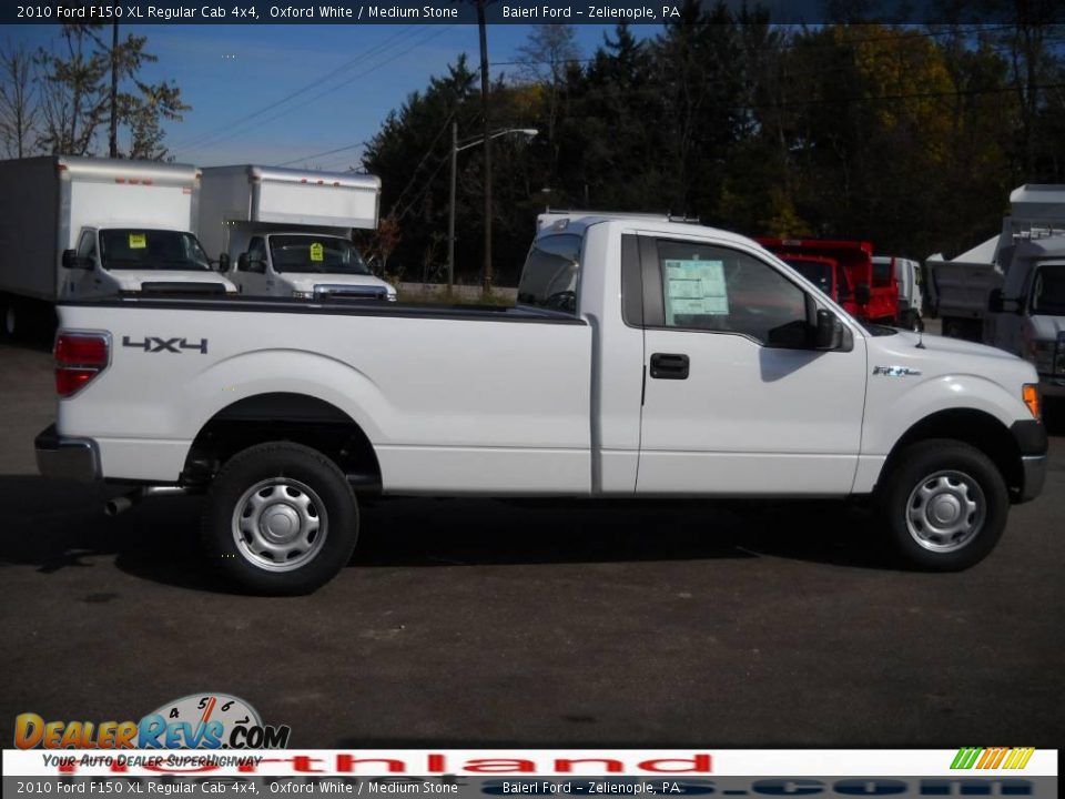 2010 Ford F150 XL Regular Cab 4x4 Oxford White / Medium Stone Photo #5