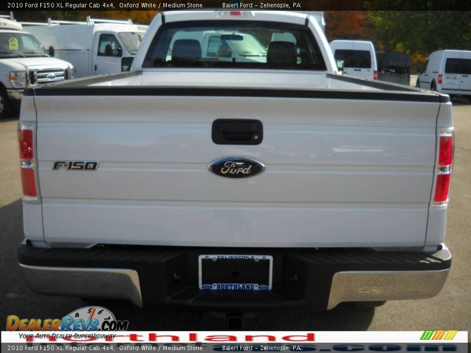 2010 Ford F150 XL Regular Cab 4x4 Oxford White / Medium Stone Photo #7