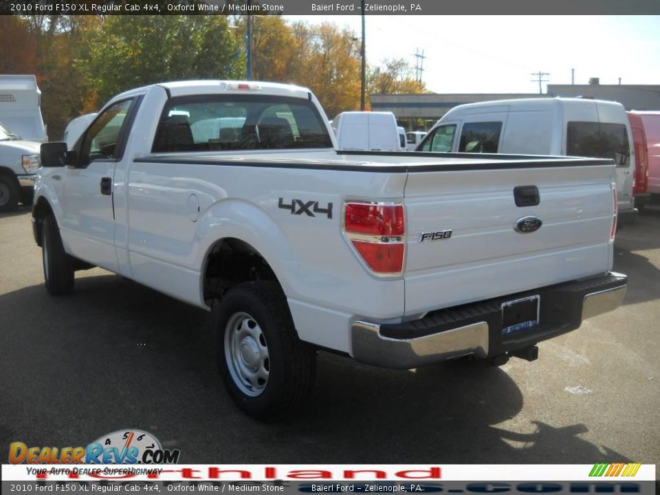 2010 Ford F150 XL Regular Cab 4x4 Oxford White / Medium Stone Photo #8