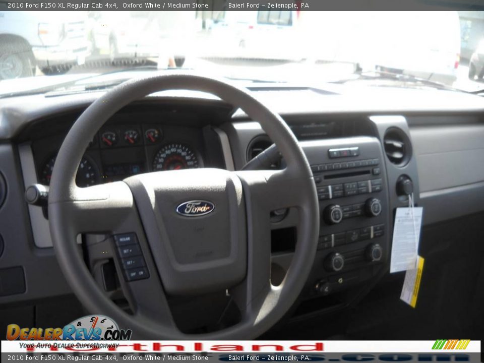 2010 Ford F150 XL Regular Cab 4x4 Oxford White / Medium Stone Photo #13