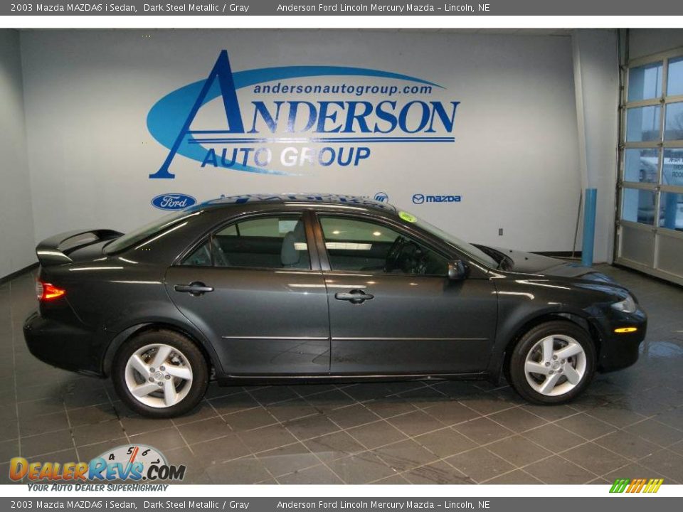2003 Mazda MAZDA6 i Sedan Dark Steel Metallic / Gray Photo #2