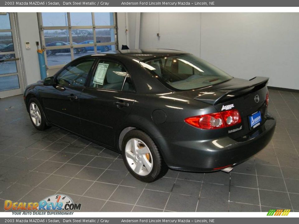 2003 Mazda MAZDA6 i Sedan Dark Steel Metallic / Gray Photo #5