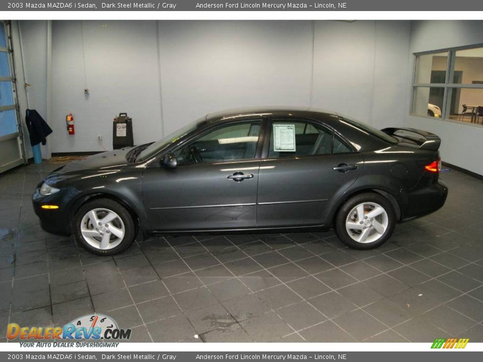 2003 Mazda MAZDA6 i Sedan Dark Steel Metallic / Gray Photo #6