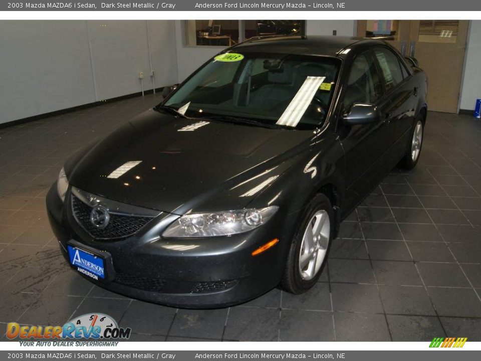 2003 Mazda MAZDA6 i Sedan Dark Steel Metallic / Gray Photo #7