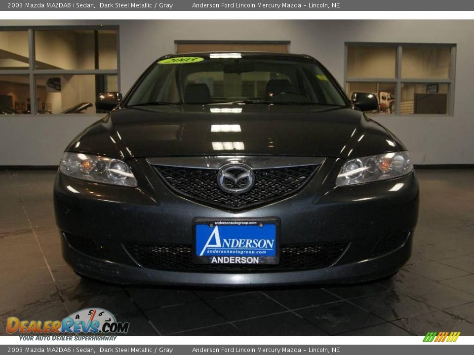 2003 Mazda MAZDA6 i Sedan Dark Steel Metallic / Gray Photo #8