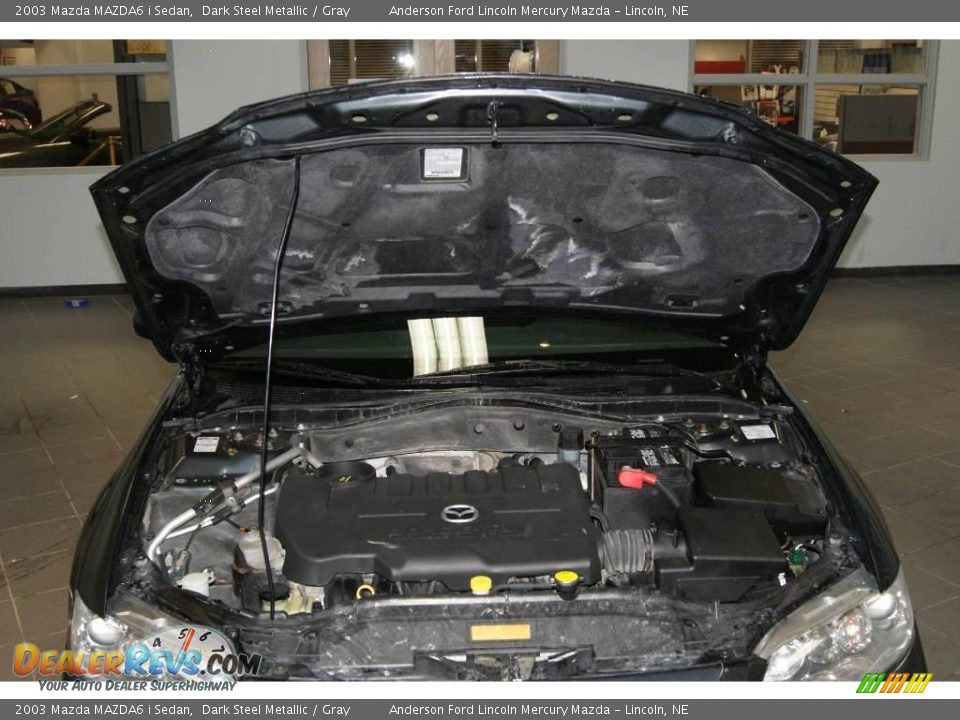 2003 Mazda MAZDA6 i Sedan Dark Steel Metallic / Gray Photo #9