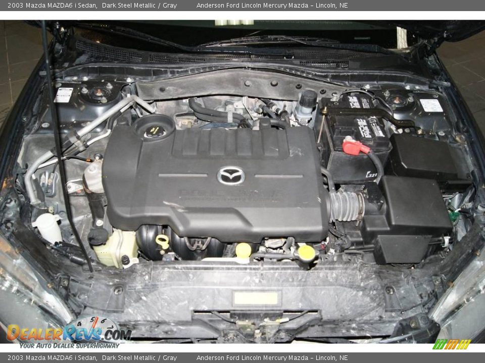 2003 Mazda MAZDA6 i Sedan Dark Steel Metallic / Gray Photo #10