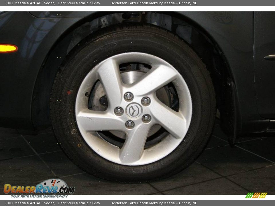 2003 Mazda MAZDA6 i Sedan Dark Steel Metallic / Gray Photo #11