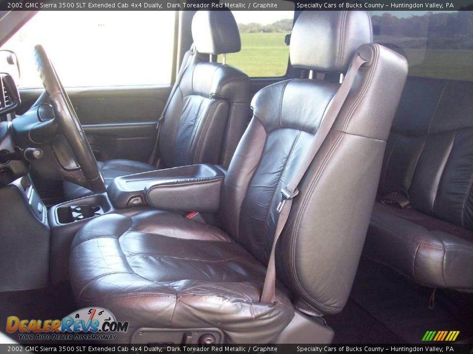 2002 GMC Sierra 3500 SLT Extended Cab 4x4 Dually Dark Toreador Red Metallic / Graphite Photo #19