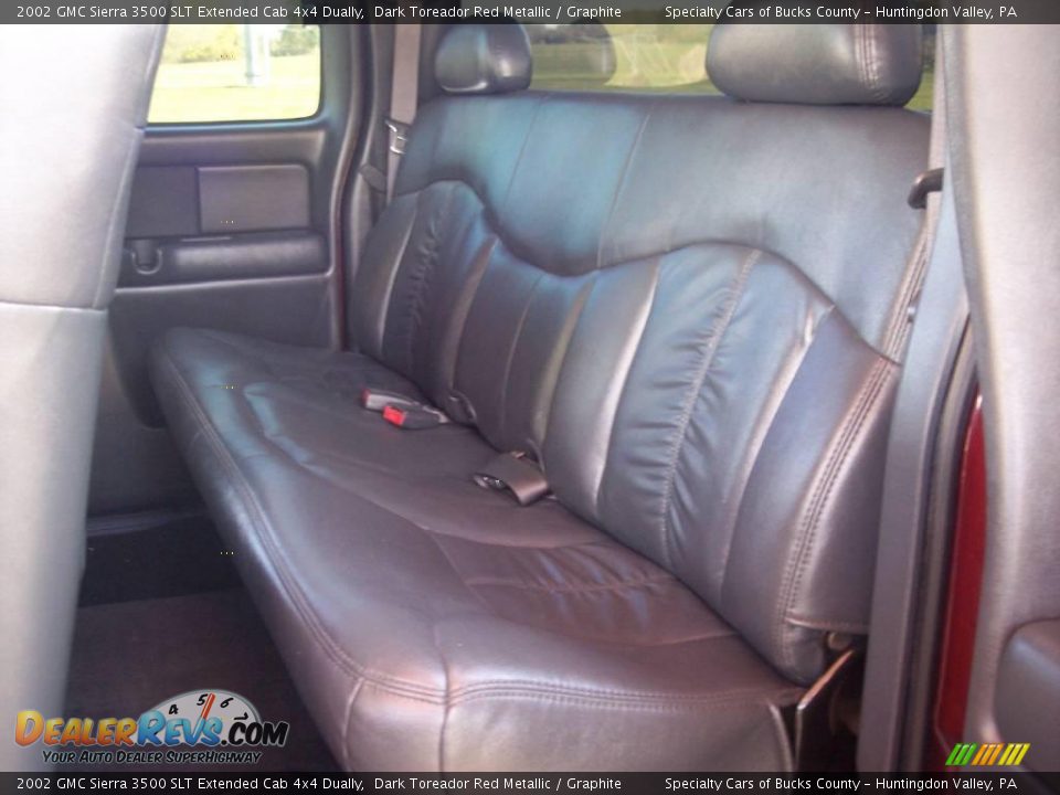 2002 GMC Sierra 3500 SLT Extended Cab 4x4 Dually Dark Toreador Red Metallic / Graphite Photo #20